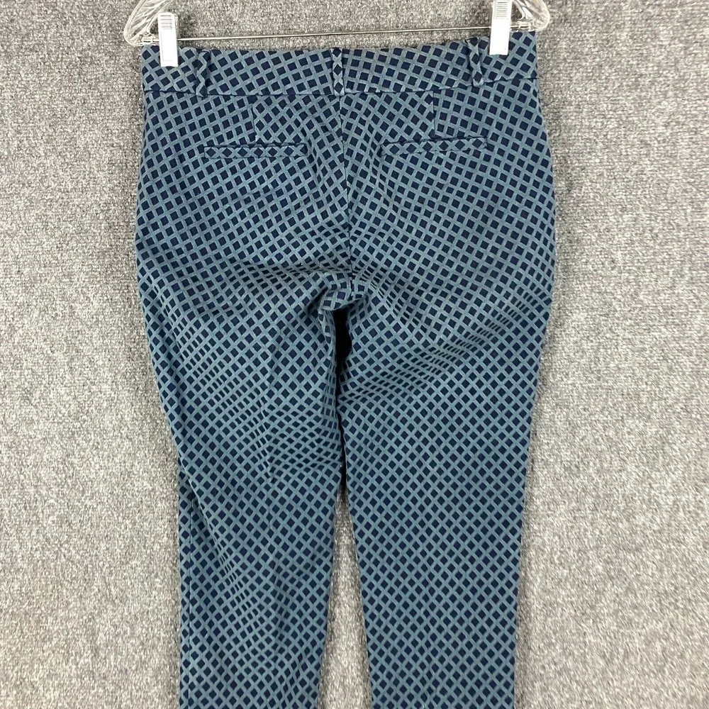 Banana Republic Pants Women's Size 2 Chino Blue Mid Rise Rayon‎ Blend